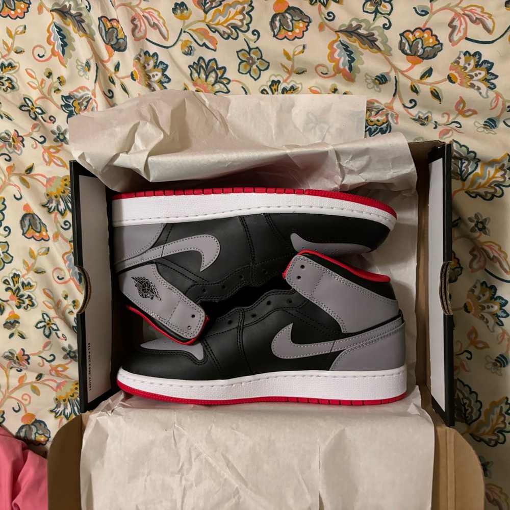 Youth Red and Black Jordan 1’s